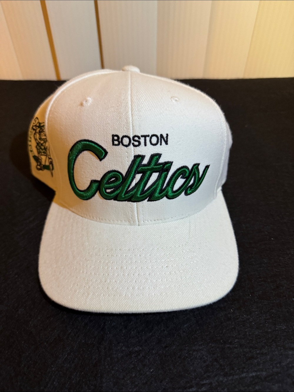 Hat with Boston Celtics logo